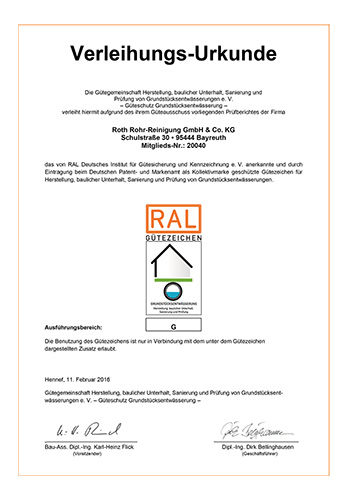 RAL Urkunde 350